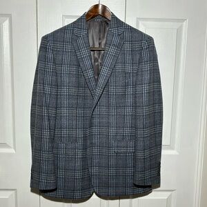 JB Britches Grey & Navy plaid Sport Coat